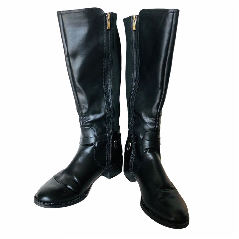 Franco Sarto Black Country Riding Boots Sz 11M